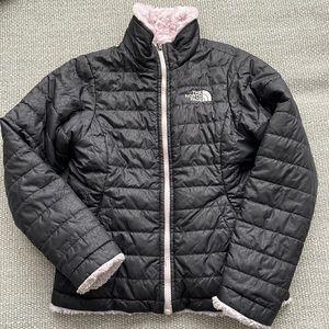 Girls North Face reversible winter coat